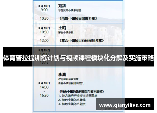体育普拉提训练计划与视频课程模块化分解及实施策略