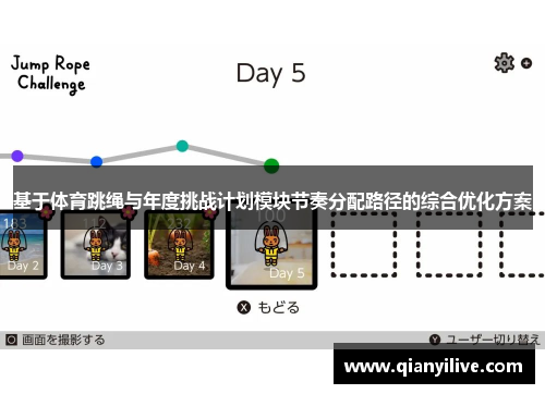 基于体育跳绳与年度挑战计划模块节奏分配路径的综合优化方案